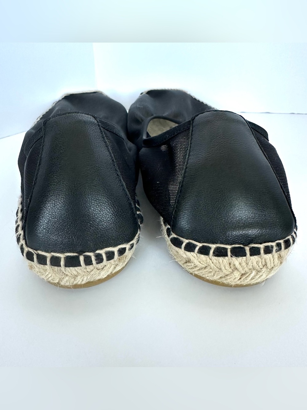J.Crew Made in Spain Espadrille Flats in Black Mesh | 9 | EUC - Picture 5 of 12
